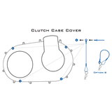Clutch Cover Quick Release Pin Kit Polaris (with Plastic inner case)
