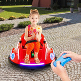 Interactive 12V Electric Ride-On Car for Toddlers with Remote Control and LED Lights
