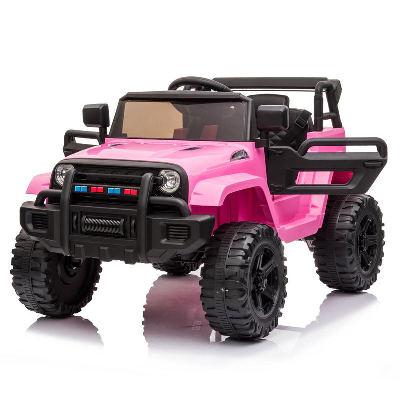 Interactive 12V Electric Ride On Truck for Kids with 3 Modes, Lights, Music, and Remote Control