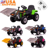 Interactive 12V Kids Excavator Digger Construction Truck Toy with Working Bucket - Perfect Gift for Little Builders