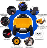 Interactive 12V Kids Excavator Digger Construction Truck Toy with Working Bucket - Perfect Gift for Little Builders