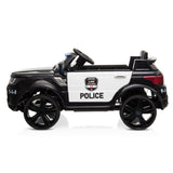 Interactive 12V Kids Police SUV Ride-On Car with LED Lights, Music, Sirens, and Remote Control
