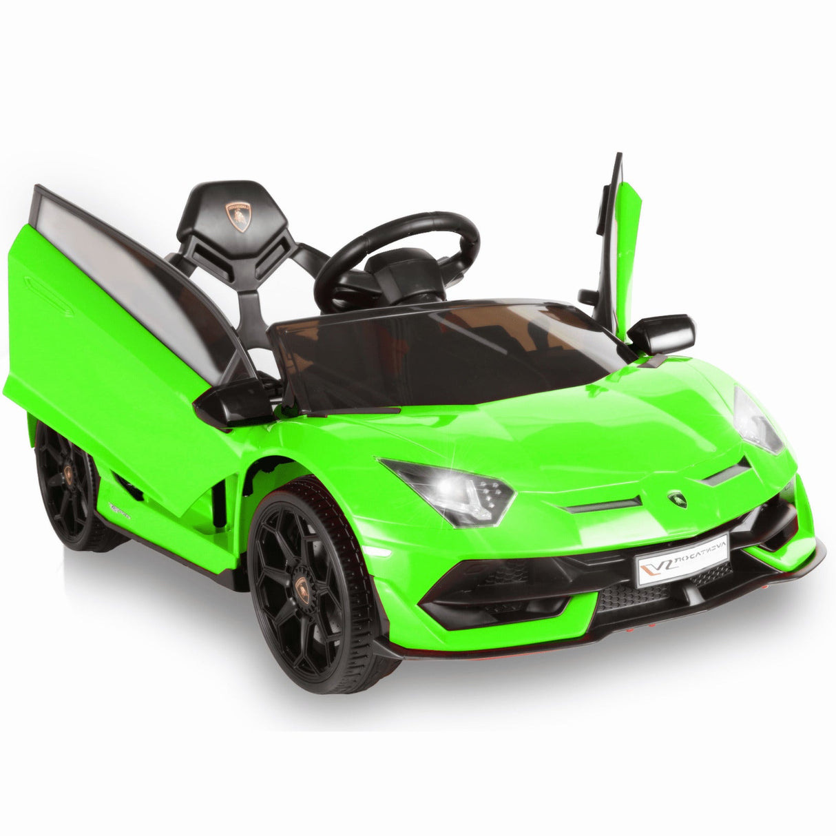 2.4G RC Electric Ride-On Car for Kids with Light, Music, and Openable Doors