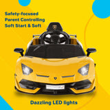 2.4G RC Electric Ride-On Car for Kids with Light, Music, and Openable Doors