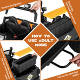Interactive 12V Ride On Truck with Remote Control, LED Lights, and Music for Parent-Child Fun