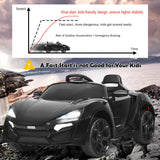 Interactive 2.4G RC Electric Car for Kids with Lights, MP3 Player, and Openable Doors - 12V
