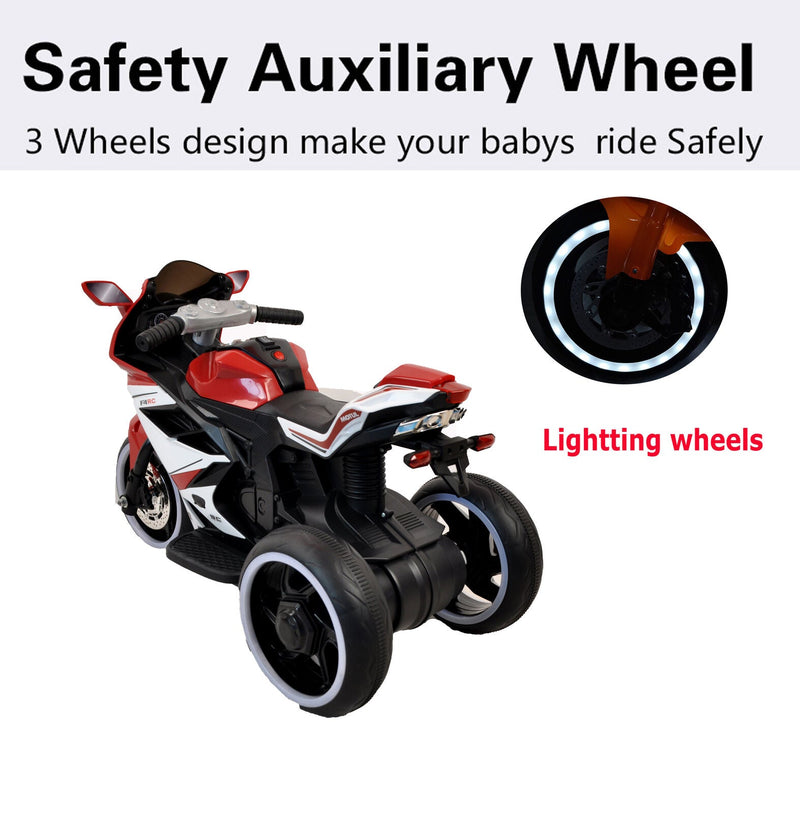 Interactive 6V Electric Ride-On Motorcycle for Kids with Music and Storytelling - One-Button Start - Perfect Gift