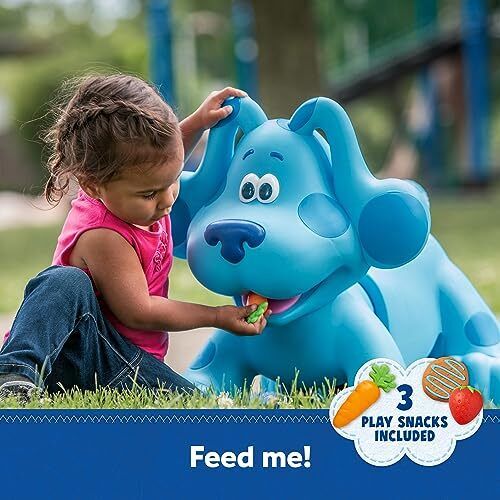 Interactive Blue's Clues Snack Time Ride-On Toy by Kid Trax - 6V Rideamals with 20 Fun Sounds