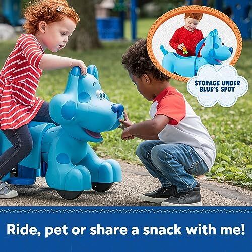 Interactive Blue's Clues Snack Time Ride-On Toy by Kid Trax - 6V Rideamals with 20 Fun Sounds