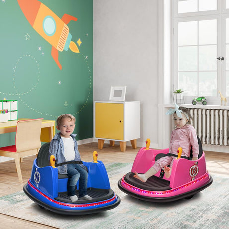 Interactive Electric Bumper Car for Kids with Music, Lights, and Parental Control - Available in 4 Vibrant Colors!