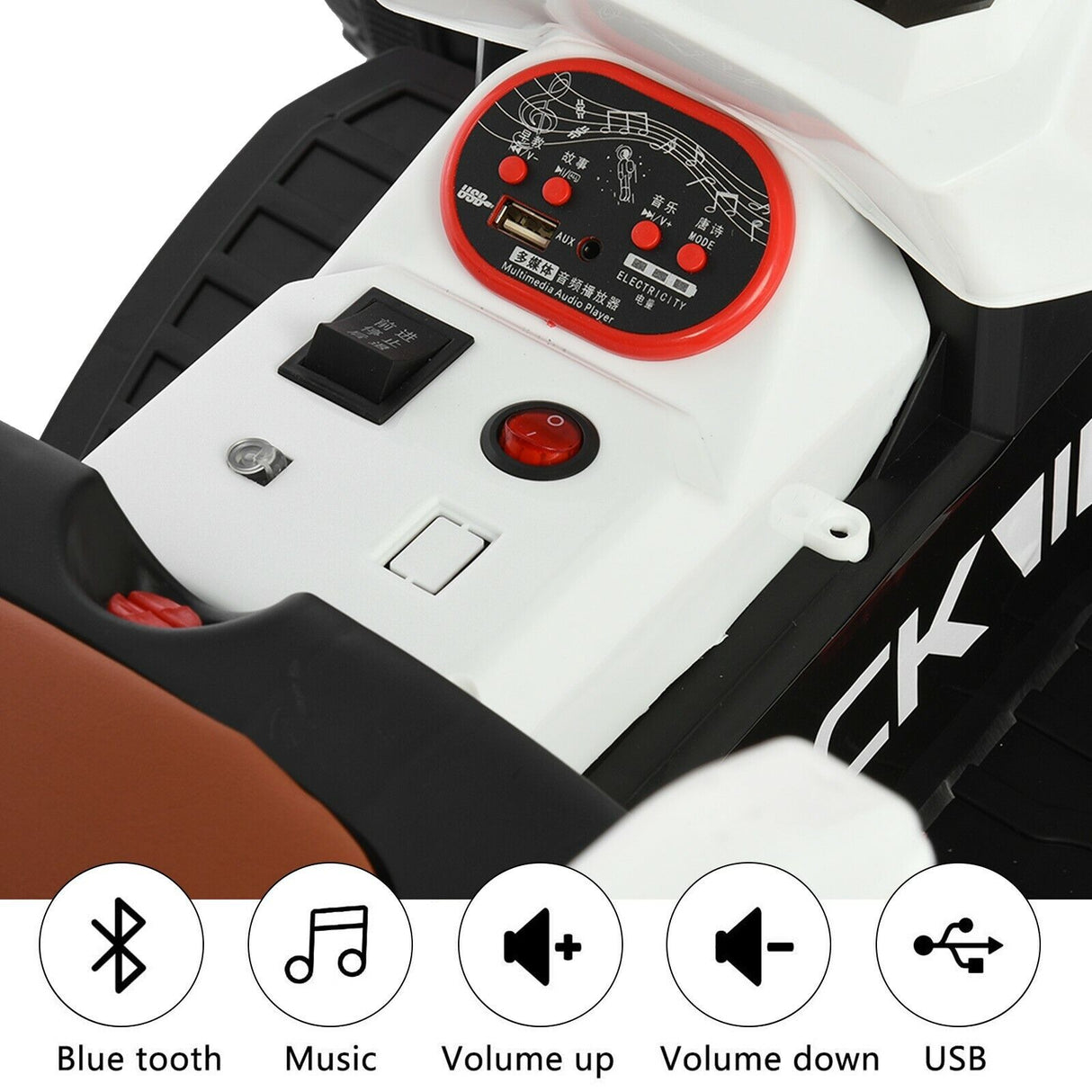Interactive Electric Tractor Scooter for Kids with Detachable Trailer - Perfect for Playtime Fun!