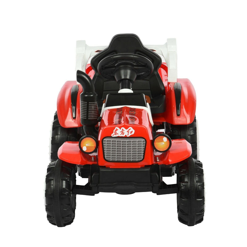 Fun and Functional Children's Electric Tractor Scooter with Detachable Trailer - Perfect for Playtime!