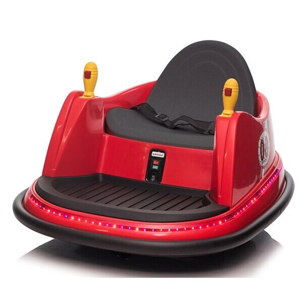 Interactive LED Bumper Car for Kids and Toddlers with Remote Control - Red