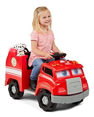 Interactive Toddler Fire Truck Ride On Toy for Kids Ages 1.5-4 Years - Realistic Rigs Experience