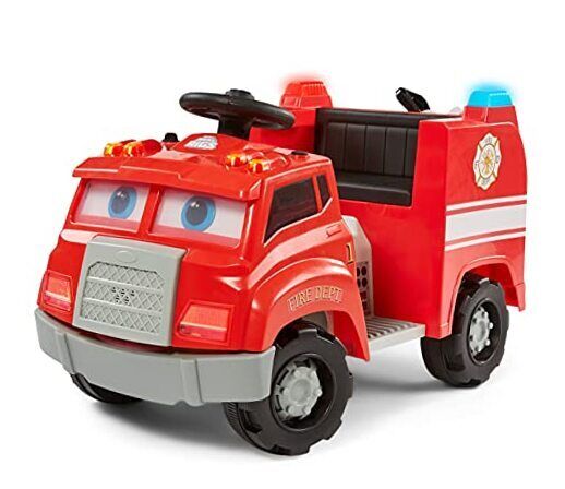Interactive Toddler Fire Truck Ride On Toy for Kids Ages 1.5-4 Years - Realistic Rigs Experience