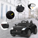 Jaguar F-Type SVR 12V Licensed Ride On Car for Kids with Music & Lights - Black