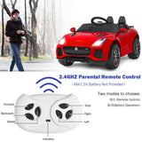 Jaguar F-Type SVR 12V Licensed Ride On Car for Kids with Music & Lights - Red