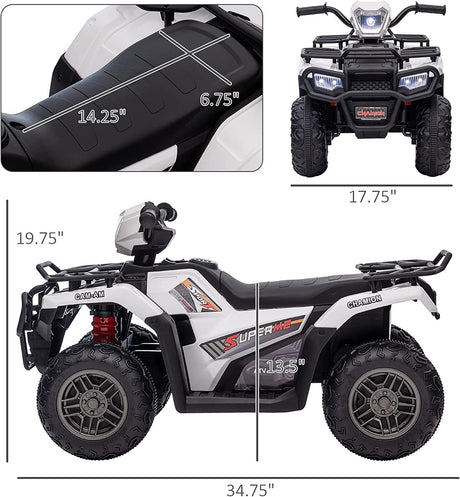 Jeep 24V/12V Kids Electric Ride-On Car with Remote Control, 3 Speeds, and LED Lights