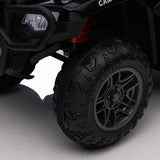 Jeep 24V/12V Kids Electric Ride-On Car with Remote Control, 3 Speeds, and LED Lights