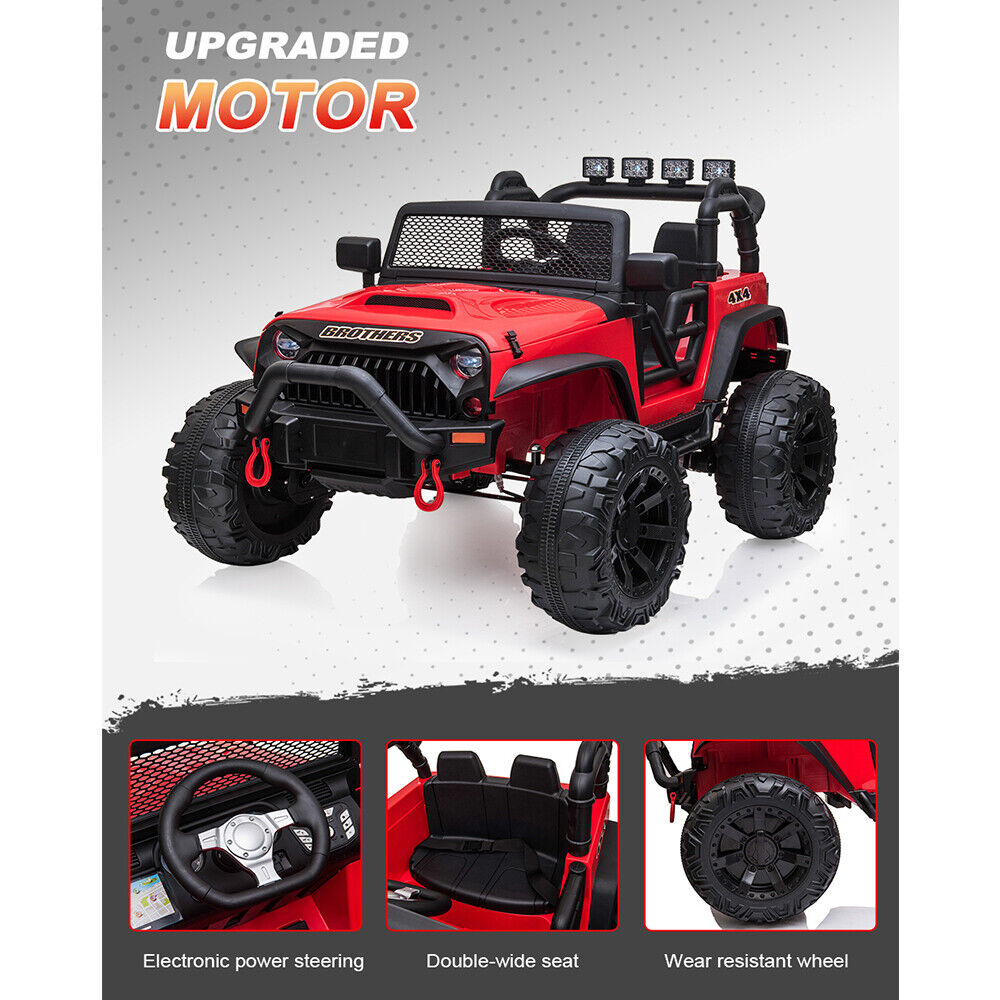 JEEP Double Drive Children's Ride-On Car with 40W*2 Motor and 12V7AH*1 Battery