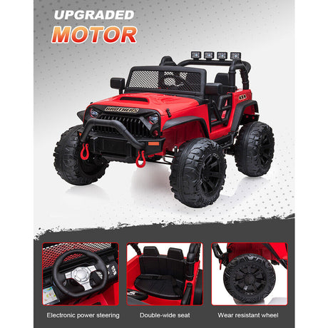 JEEP Double Drive Children's Ride-On Car with 40W*2 Motor and 12V7AH*1 Battery