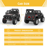 Jeep Electric Ride-On Car for Kids with Remote Control - 12V