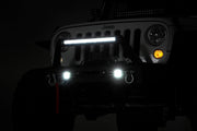 FR Bumper | Stubby | Hoop | BLK LED | Jeep Gladiator JT/Wrangler JK & JL/Wrangler Unlimited 