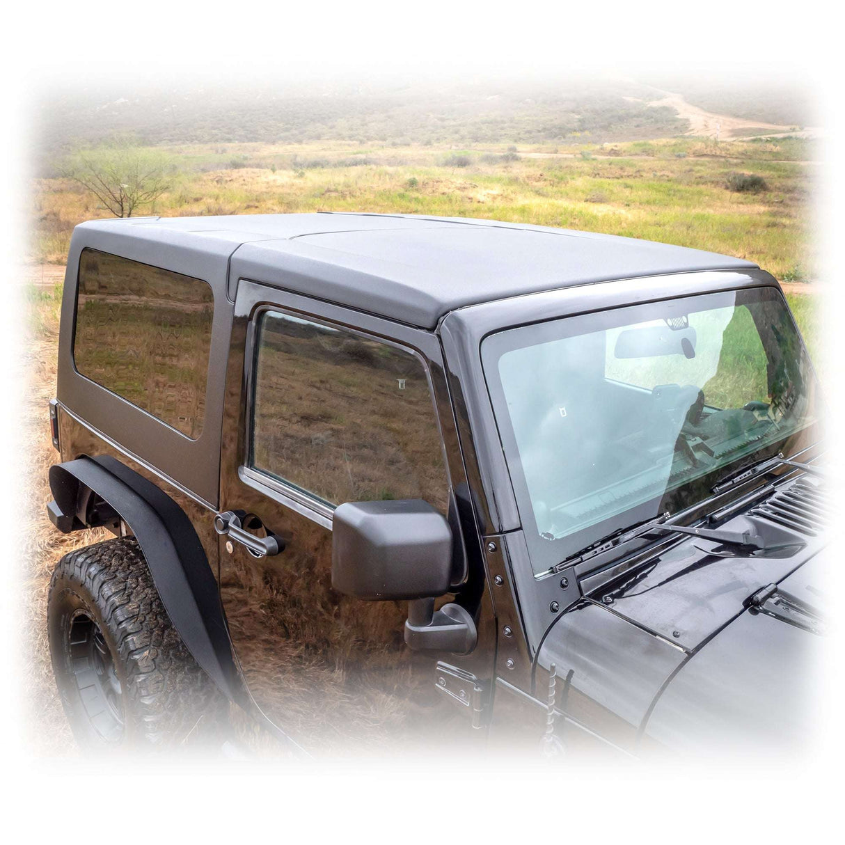 Jeep JK 2‑Door Squareback 2‑Piece Hard Top | 2007–2018 Turn Offroad