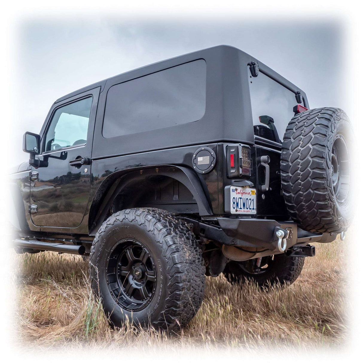 Jeep JK 2‑Door Squareback 2‑Piece Hard Top | 2007–2018 Turn Offroad