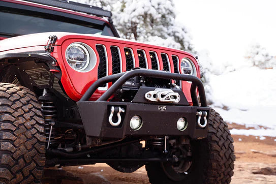DV8 Offroad 07-18 Jeep JK, 18+ JL/ JT Jeep Wrangler Pocket Front Bumper
