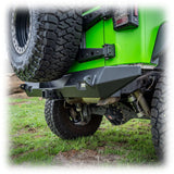 Jeep JK Rear Bumper with LED Pod Lights & Hitch Receiver | 2007–2018 Turn Offroad