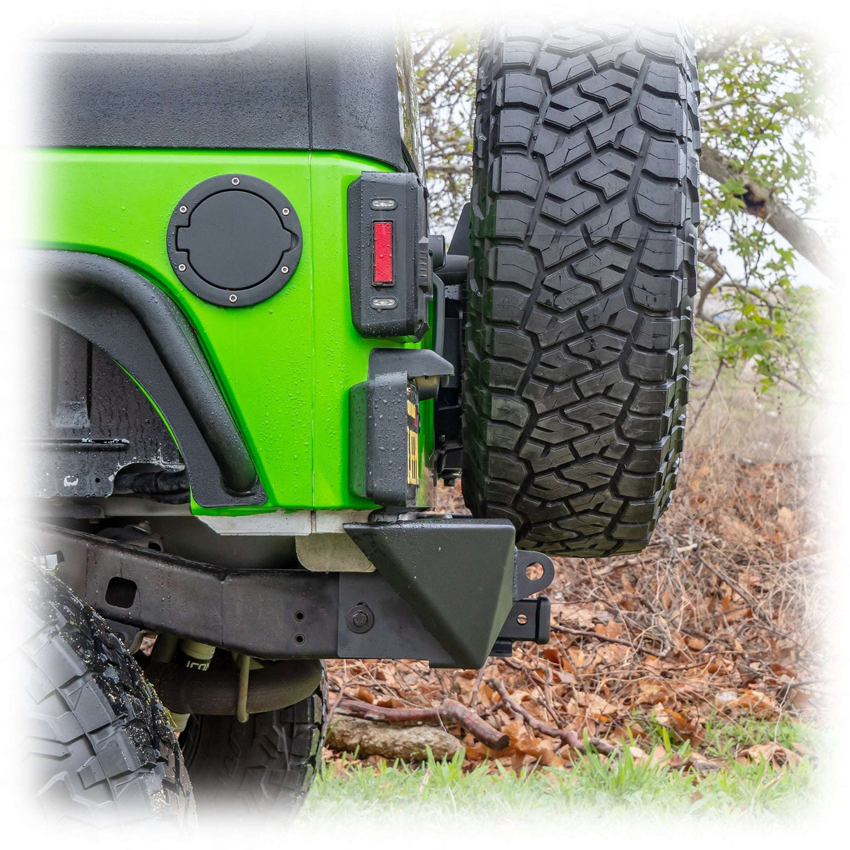 Jeep JK Rear Bumper with LED Pod Lights & Hitch Receiver | 2007–2018 Turn Offroad