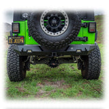 Jeep JK Rear Bumper with LED Pod Lights & Hitch Receiver | 2007–2018 Turn Offroad