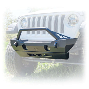 Jeep JK/JL/JT Front Bumper with Welded-On Bull Bar & Skid Plate | 2007–2025 Turn Offroad