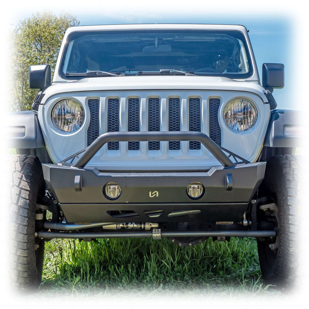 Jeep JK/JL/JT Front Bumper with Welded-On Bull Bar & Skid Plate | 2007–2025 Turn Offroad