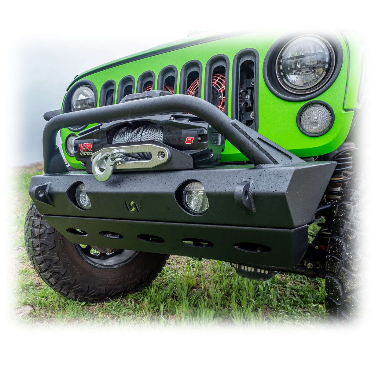 Jeep JK/JL/JT Front Bumper with Full Skid Plate | 2007–2025 Turn Offroad