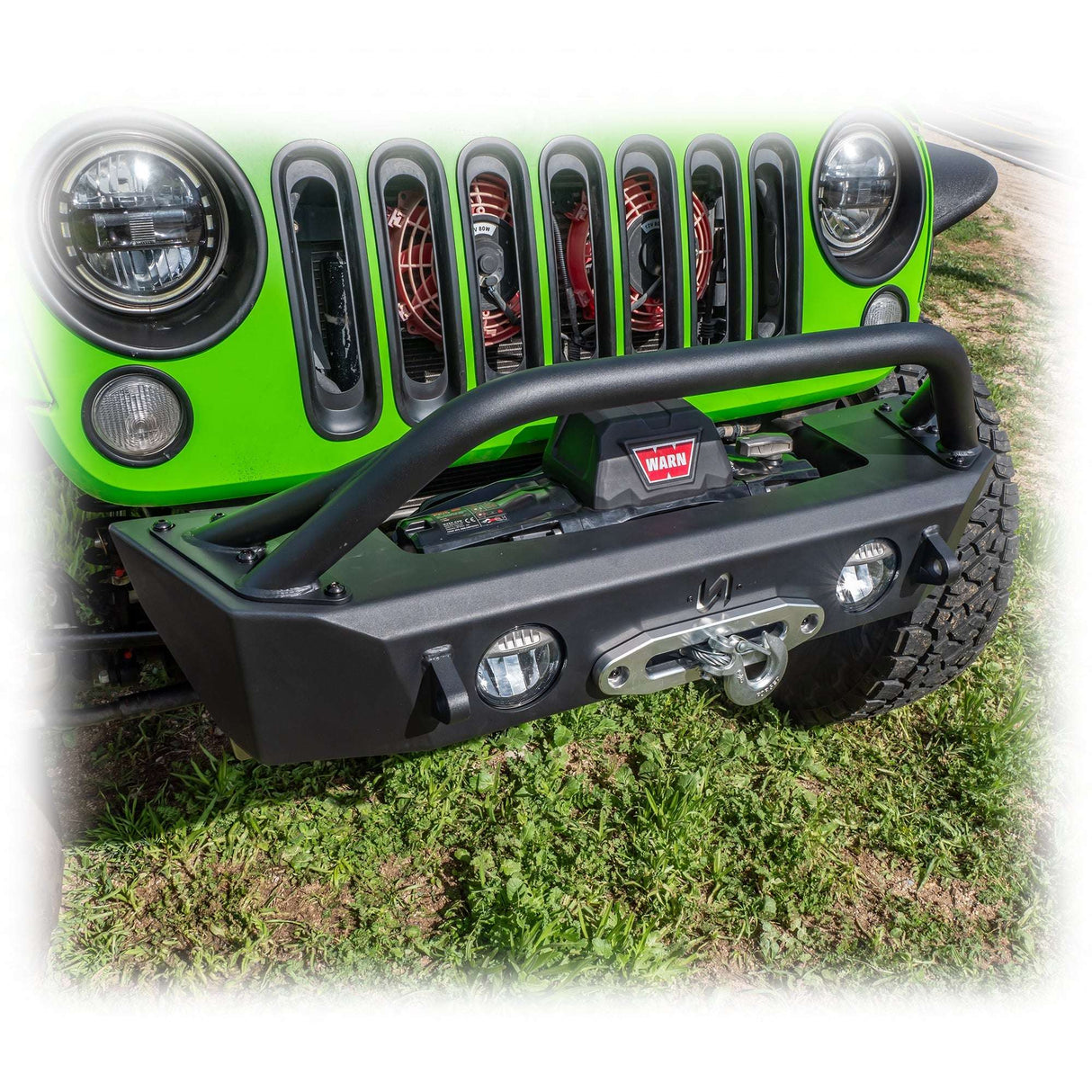 Jeep JK/JL/JT Front Bumper with Skid Plate & Recessed Winch Mount | 2007–2025 Turn Offroad