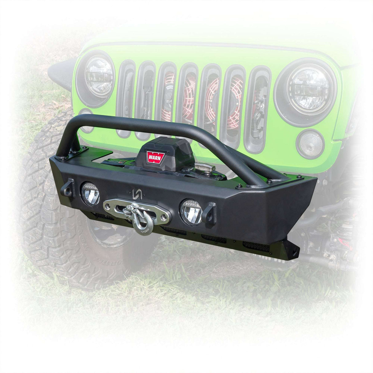 Jeep JK/JL/JT Front Bumper with Skid Plate & Recessed Winch Mount | 2007–2025 Turn Offroad