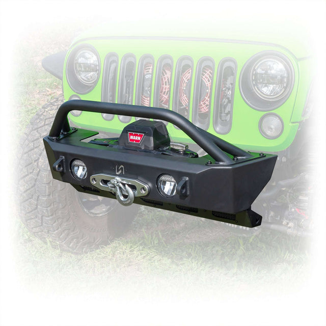 Jeep JK/JL/JT Front Bumper with Skid Plate & Recessed Winch Mount | 2007–2025 Turn Offroad
