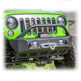 Jeep JK/JL/JT Front Bumper with Skid Plate & Recessed Winch Mount | 2007–2025 Turn Offroad