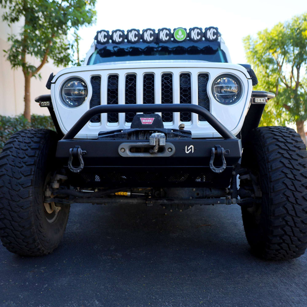 Jeep JK/JL/JT Front Bumper with Welded Bull Bar & Skid Plate | 2007–2025 Turn Offroad