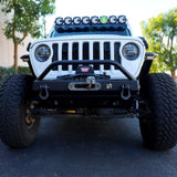 Jeep JK/JL/JT Front Bumper with Welded Bull Bar & Skid Plate | 2007–2025 Turn Offroad