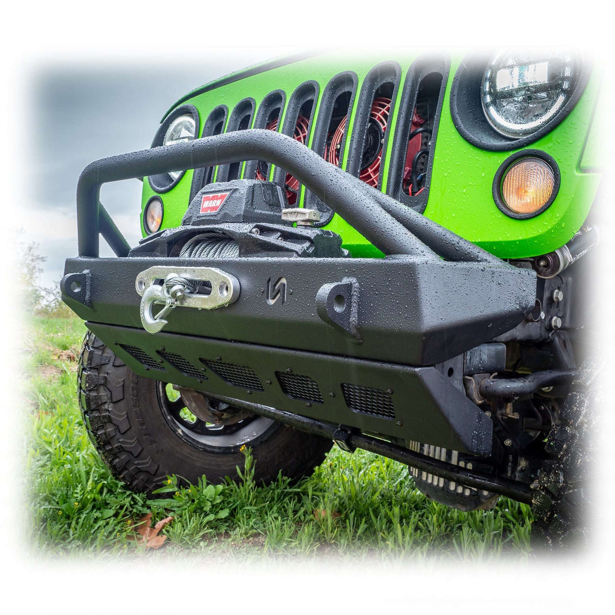 Jeep JK/JL/JT Front Bumper with Welded Bull Bar & Skid Plate | 2007–2025 Turn Offroad
