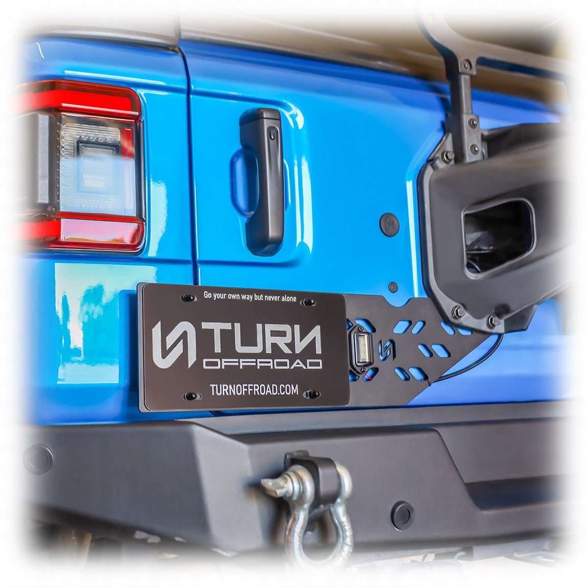 Jeep JL License Plate Relocation Kit Turn Offroad