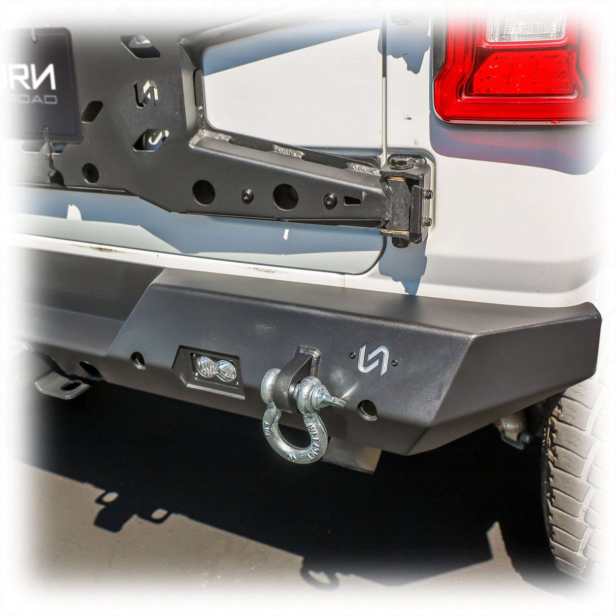 Jeep JL Rear Bumper with LED Pod Lights & Hitch Receiver | 2018–2025 Turn Offroad