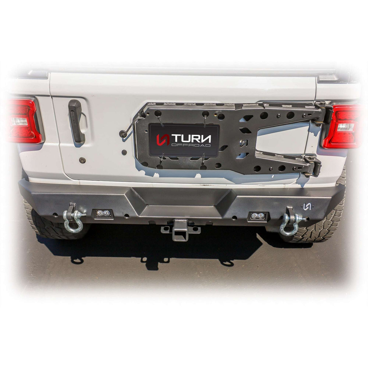 Jeep JL Rear Bumper with LED Pod Lights & Hitch Receiver | 2018–2025 Turn Offroad