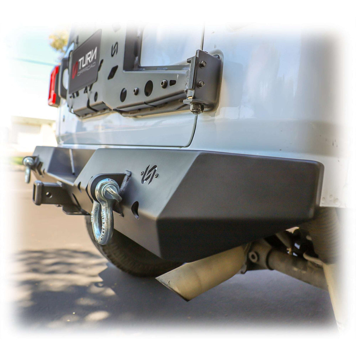 Jeep JL Rear Bumper with LED Pod Lights & Hitch Receiver | 2018–2025 Turn Offroad