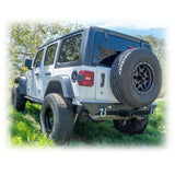 Jeep JL Rear Bumper with LED Pod Lights & Hitch Receiver – Minimalist | 2018–2025 Turn Offroad