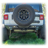 Jeep JL Rear Bumper with LED Pod Lights & Hitch Receiver – Minimalist | 2018–2025 Turn Offroad