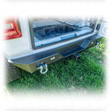 Jeep JL Rear Bumper with LED Pod Lights & Hitch Receiver – Minimalist | 2018–2025 Turn Offroad